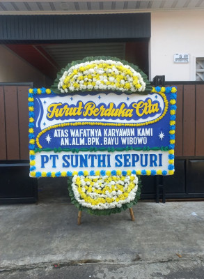 Papan Bunga Duka di Bantarujeg
